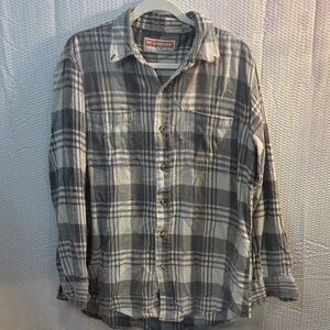 McGregor Vintage Black and White Plaid Casual Shirt
